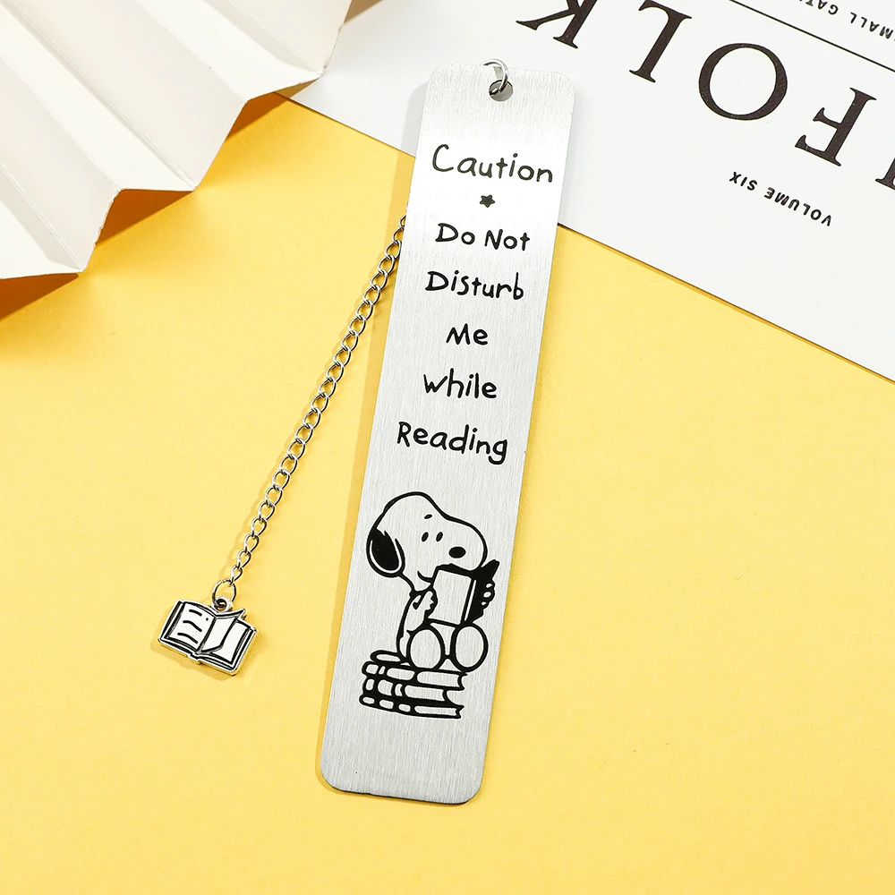 1pc rabbit puppy duck animal pendant bookmark stainless steel geometric bookmark for students to learn office reading metal bookmark animal bookmark bookmark page holder
