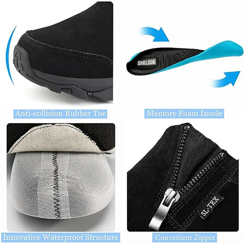 Men's Waterproof Slip On Hiking Shoes 3