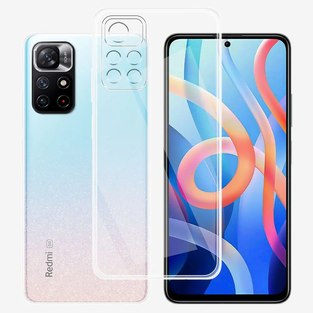 Per Redmi Note 11S /11T 5G Custodia Morbida In Silicone Trasparente Per Redmi Note 11 /11S /11E Funda Redmi Note 11 Pro + Plus Coque