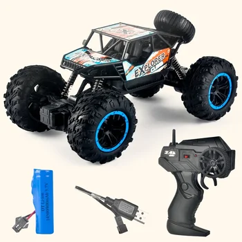 2.4G Model Remote Control Vehicle Toys Off-road Four-wheel Drive RC Climbing Car Toys Outdoor Vehicle Toy Gifts for Kids Boys