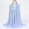 Foulard Hijab en mousseline de soie pour Femme, voile musulman ramadan ,hijab femme musulman,foulard musulmane pour femme, foulard mousseline en Jersey doux de haute qualité hijab islam voile femme musulman,70*180cm