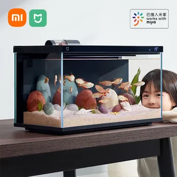 Xiaomi Mijia Smart Fish Tank MYG100 Work With Mijia APP Mobile Controlled Remote Feeding Smart Lighting System Light Aquarium20L