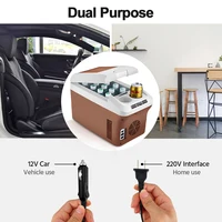Refroidisseur électrique Portable 220V 12V 24V, pour voiture, Mini réfrigérateur, boîte à glace fraîche, congélateur pour Camping, maison, camion, véhicule de plage 6