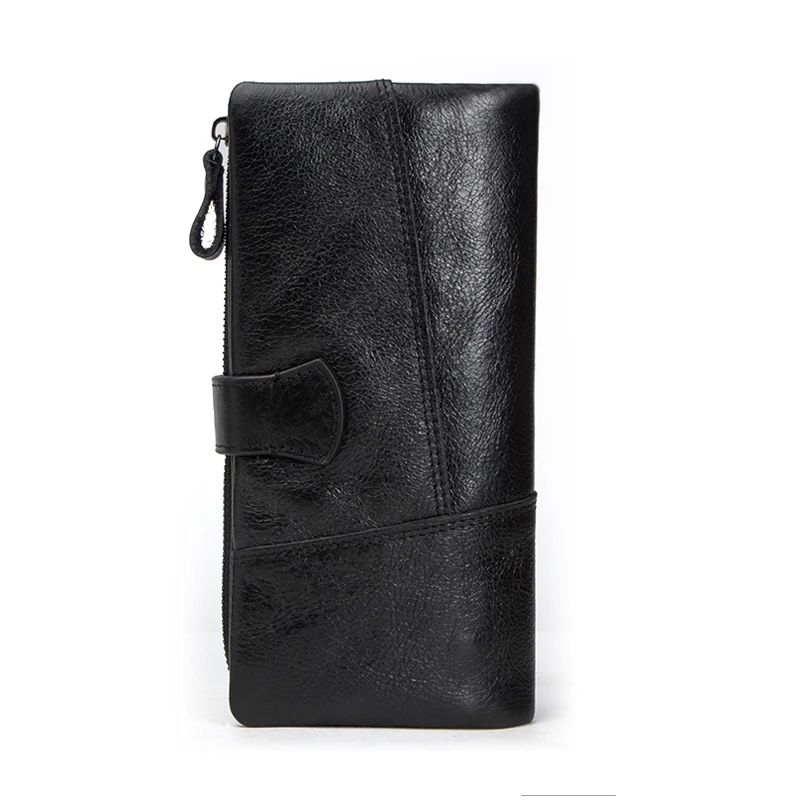 CONTACT\'S Wallet Women Fashion Coin Purse for Ladies Genuine Leather Long Clutch Wallets with Cell Phone Bags Card Holder