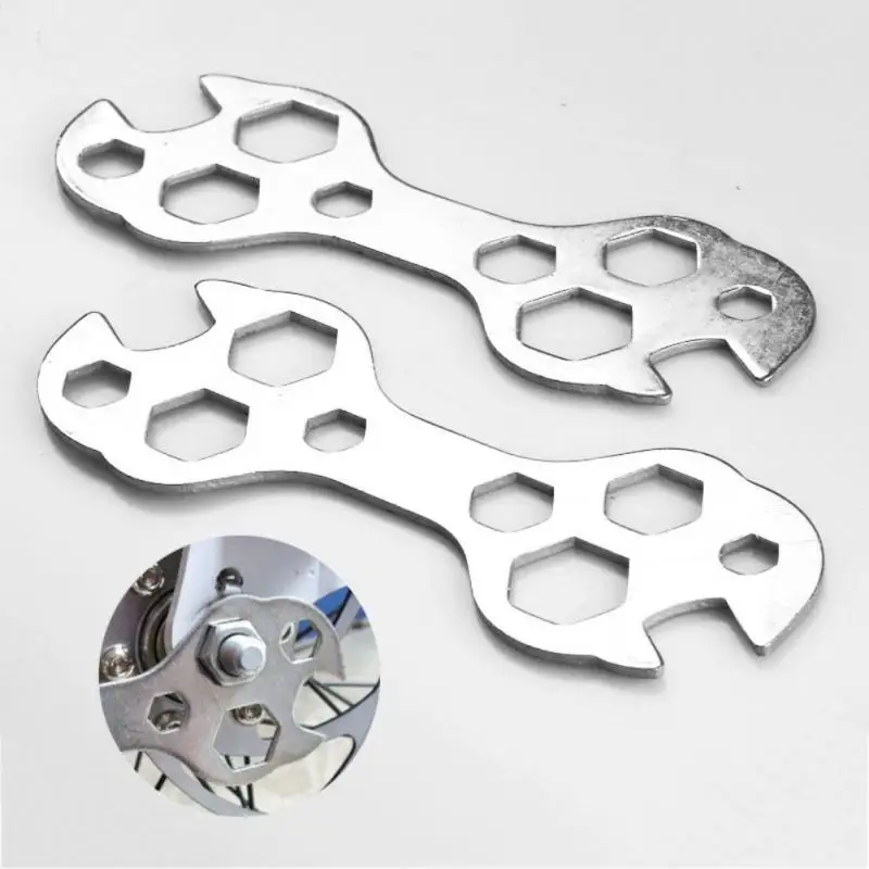 

Cycling Portable Multitool Wrench 8-17mm Hex Multihole Screw Wrench Spanner Bicycle Repair Hand Tools Cycle Bike Repair Tool