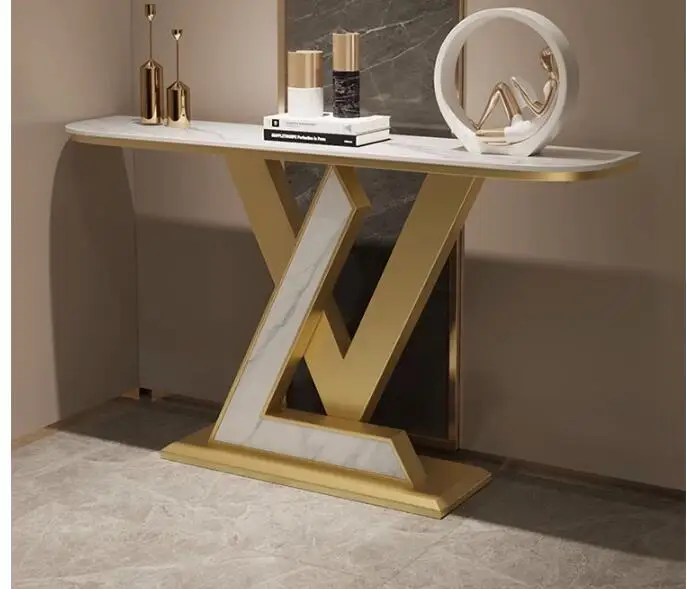 

Porch table rock slab porch table modern simple living room corridor against the wall porch cabinet end view table