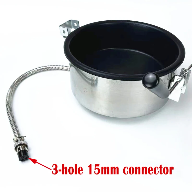 Popcorn machine accessories 8 ounces non-stick pan Heating tube bulb Stirring shaft of the explosion grain pot Mixer machine 4