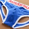 Men's back hollow pure cotton breathable comfortable back hollow briefs 5