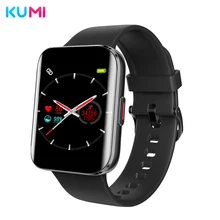 

KUMI Dual Curved Screen Men Smart Watch Temperature Tracker Fitness Heart Rate Monitor Blood Pressure Smart Bracelet Smartwatch