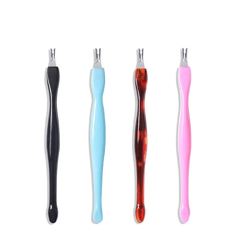 Stainless Steel Nail Cuticle Pusher Art Fork Manicure Tool 1PC nail art pusher manicure tools nail manicure tools manicure pedicure tools cuticle pusher dead skin remover
