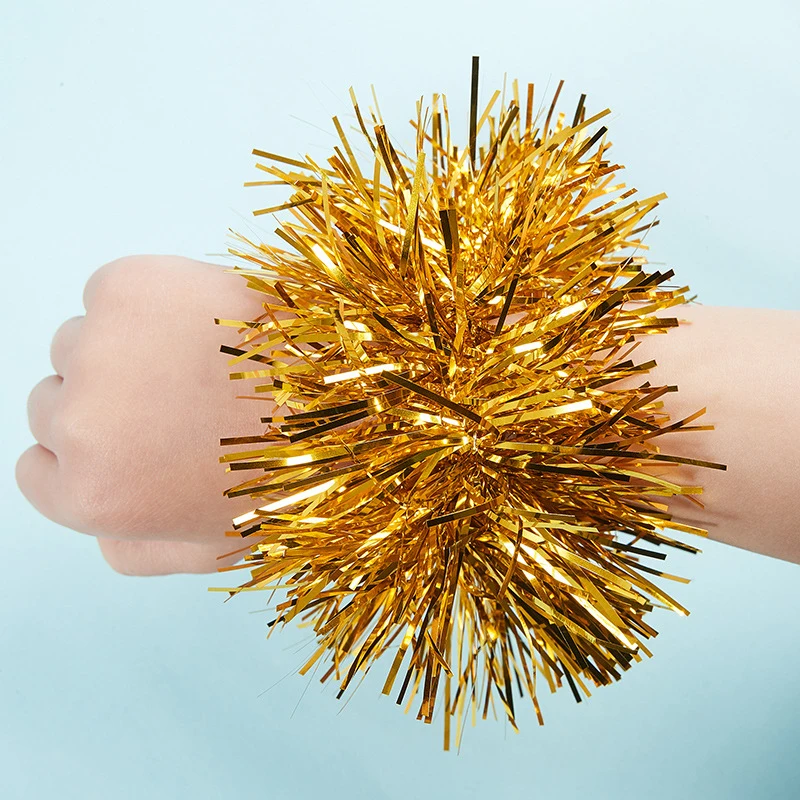 2pcs 7 Styles Sports Game Pompoms Apply to Sports Cheering Flower Ball Cheap Practical Cheerleading Games Bracelet