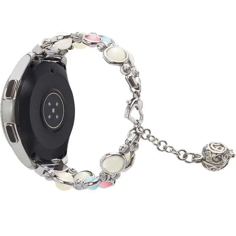 Correa de Metal Luminoso, Pulsera Clásica de 22mm y 20mm