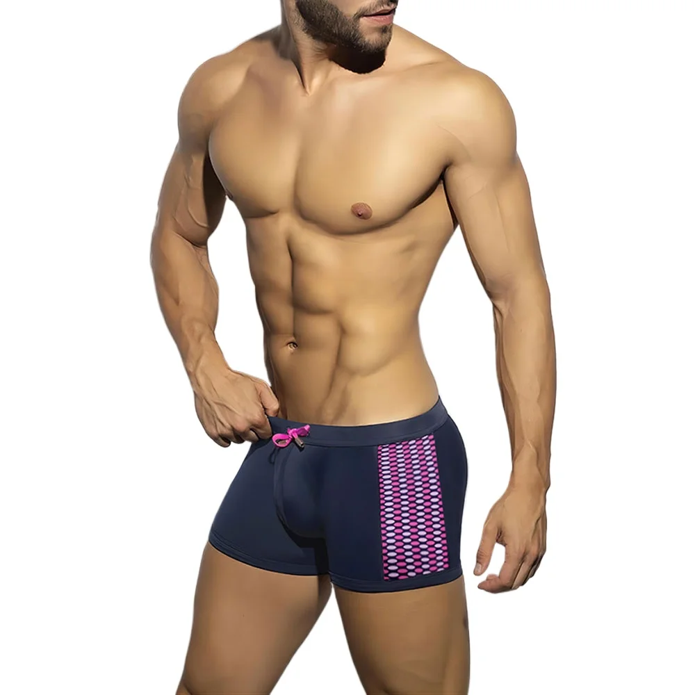 men's Swimwear Low Waist Surfing Trunk swim short sexy personality Swimsuit male pocket swimming beach board short men bathing swim trunks swim shorts men swimsuit