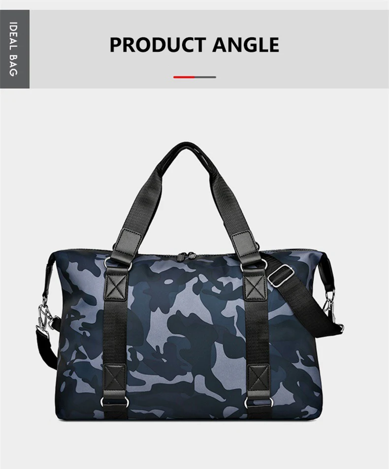 Camouflage Men Women Travel Handbag 