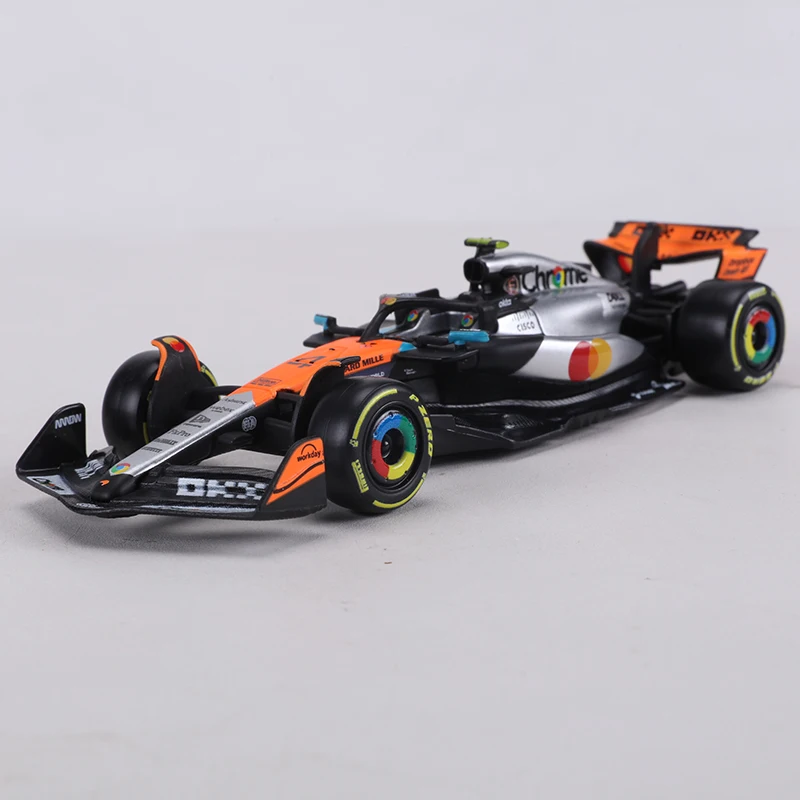 부라고 1:43 맥라렌 MCL39 브리티시 GP 2025 F1 팀 합금 모형 자동차
