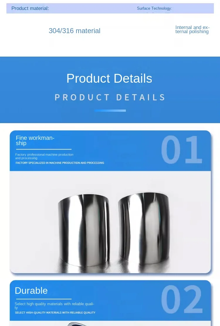 304 Stainless Steel Elbow Exhaust Pipe Fittings