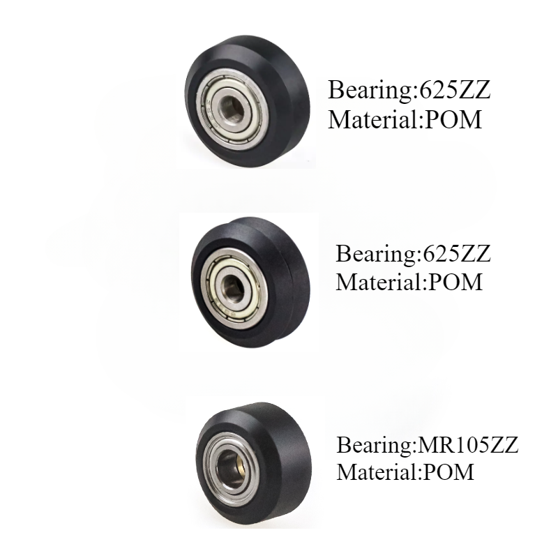 10pcs Openbuilds CNC Plastic POM Big Small Wheel With Bearing Idler V-Slot Aluminum Profile Perlin Pulley For 3D Printer Parts