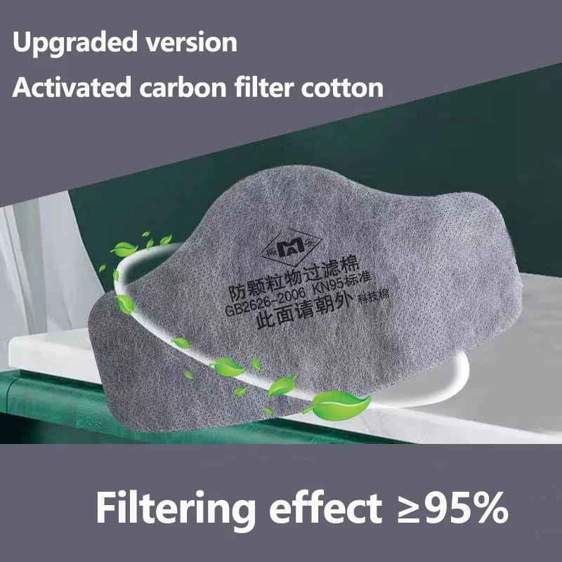 Respirator Filter Cotton 3701 Activated Carbon Anti-Dust Filter Cotton Suitable For Spray Painting Mining Woodworking And Wall Sanding