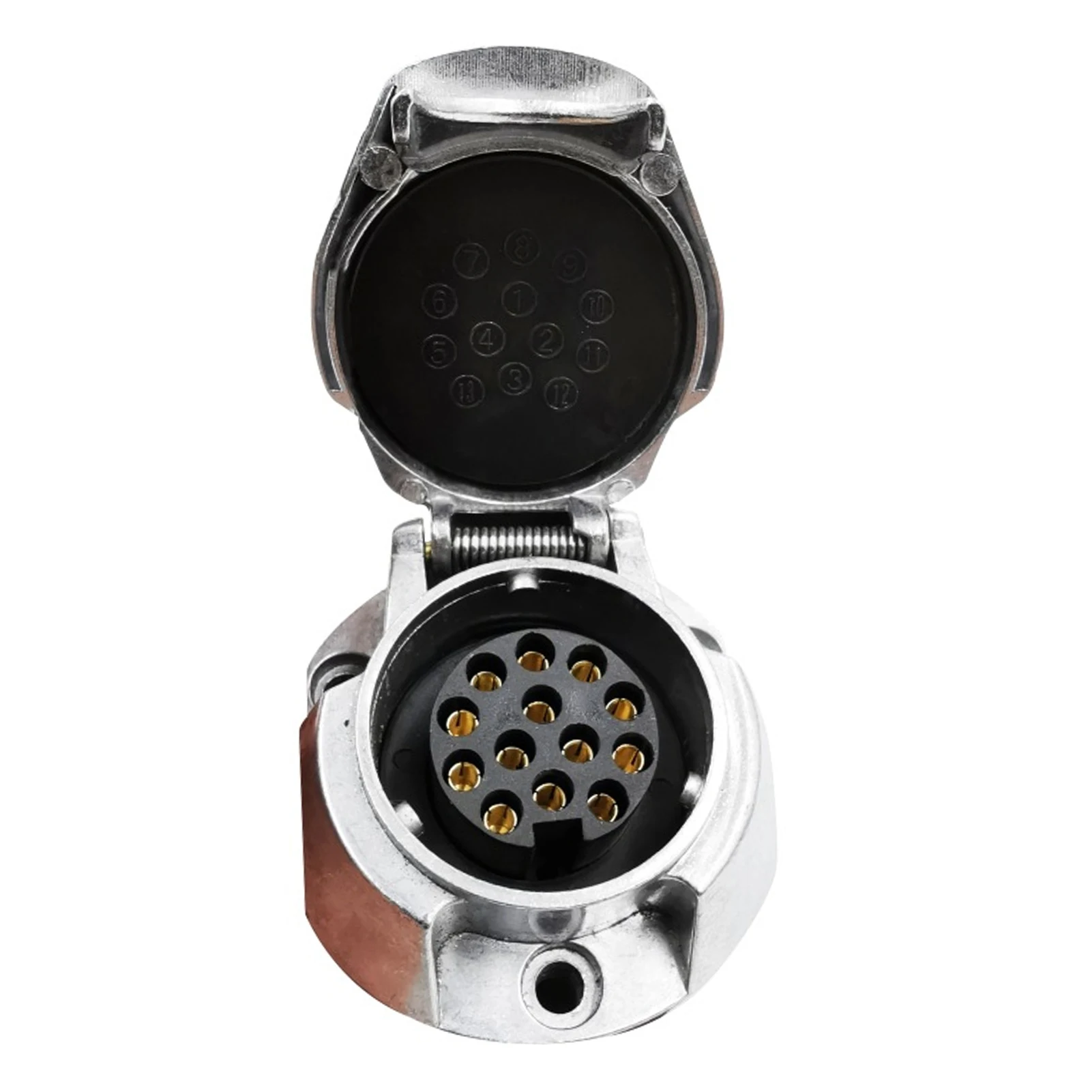 Trailer Socket 13 Pin 12V Aluminum Alloy Female for Standard Female Electric Socket trailer plug socket