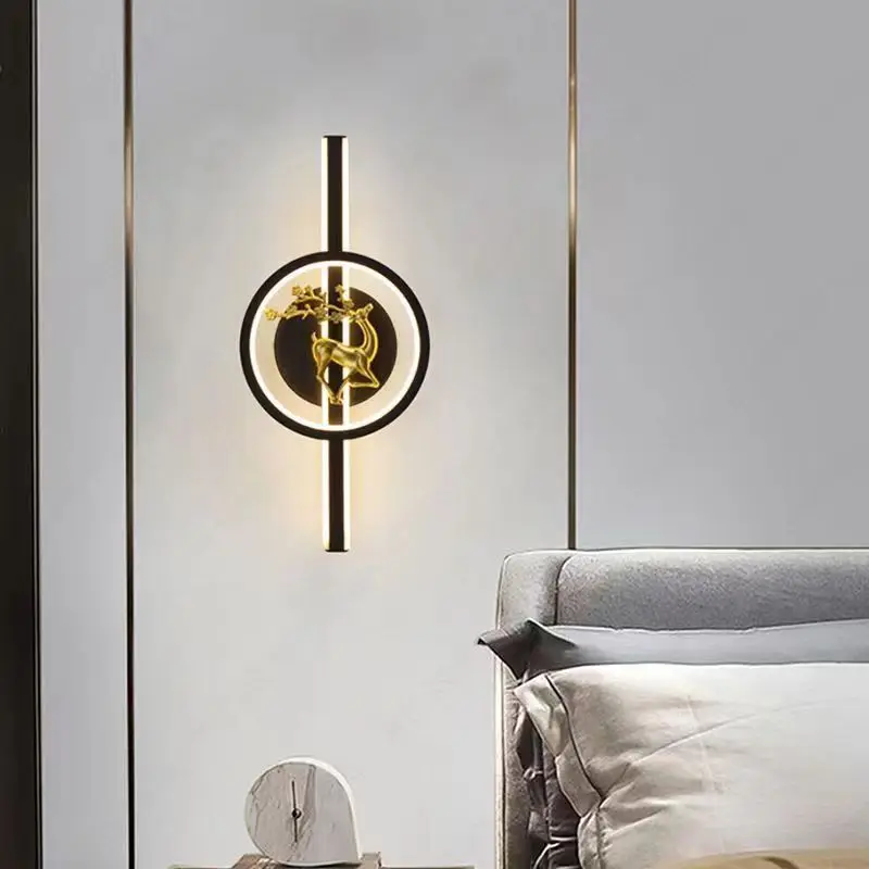 

Modern Simple Led Wall Lamp Strip Light length 80cm 90-260V Bedroom Bedside Living Room Background Decoration Hotel Engineering