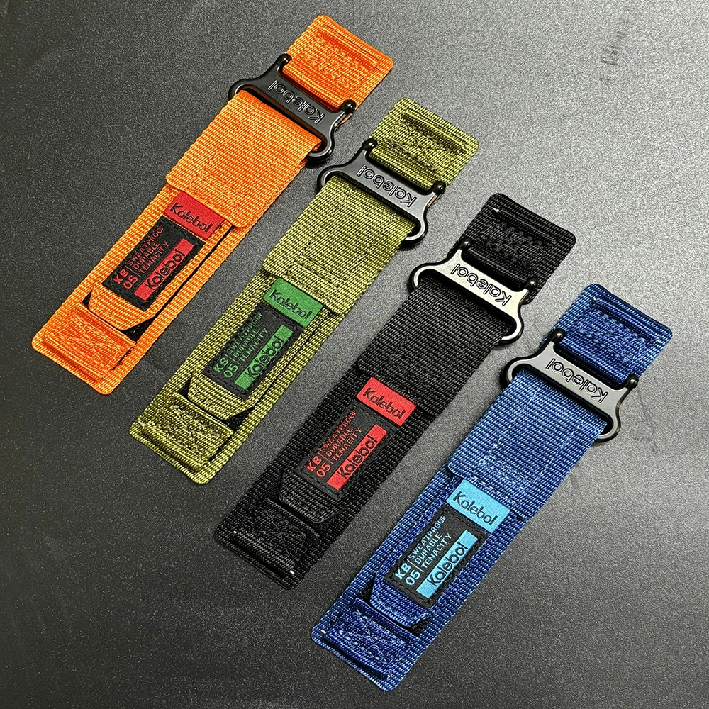 22mm Soft Breathable Sport Nylon Loop Bracelet Strap