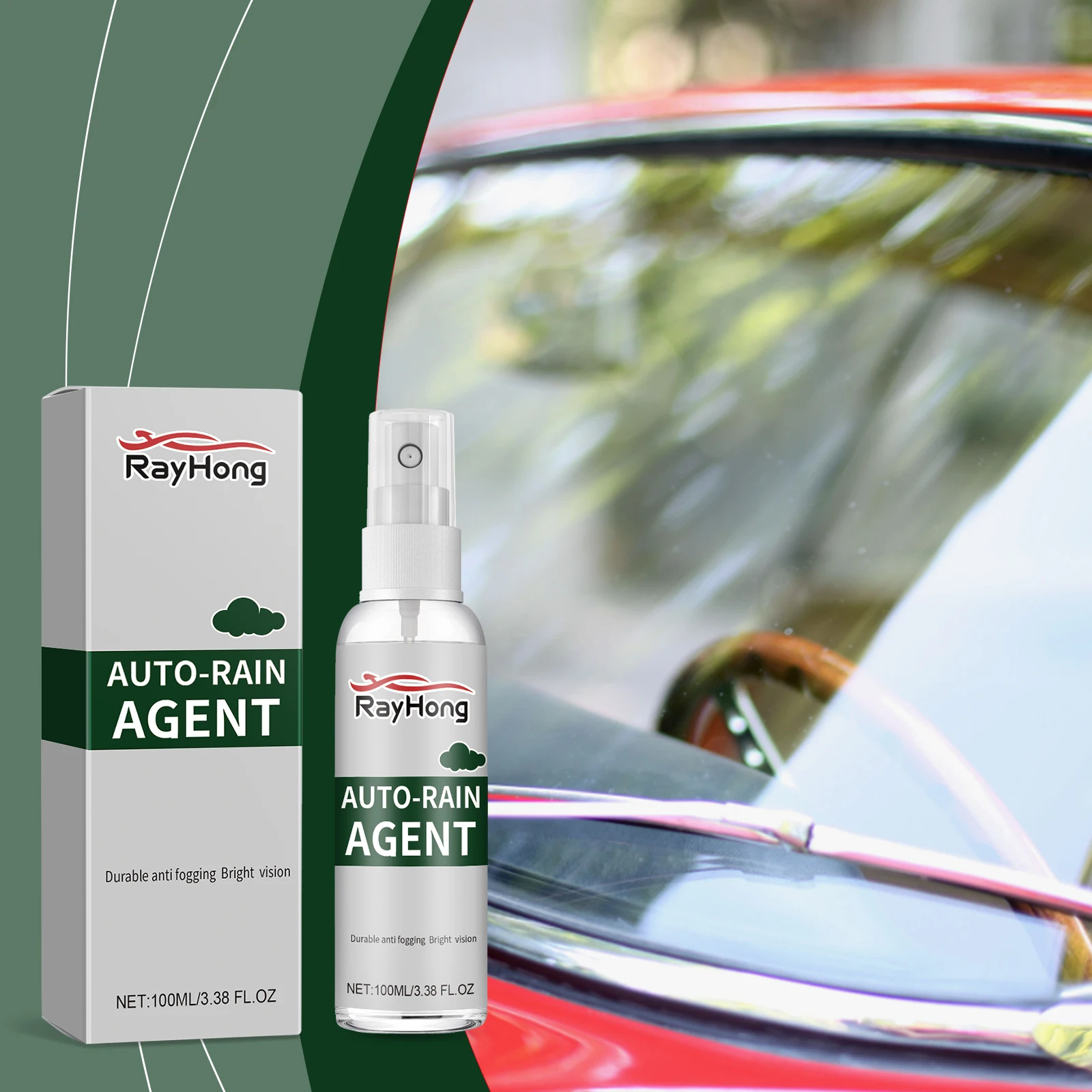 Car Glass Anti Fog Spray, Defogger,Waterproof No Fog Glasses Spray Windshield Glass Spray Cleaner Truck Glasses SUV, Screens ﻿