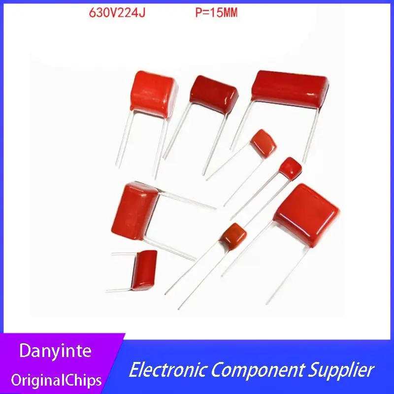 

NEW 10PCS 630V224J 0.22UF Pitch 15mm 224 630V 220nf CBB22 Polypropylene film capacitor