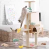 Pet Molar Bite toy Cartoon Stuffed Animal Cute Plush Cat Chew Toy Interactive Pets Toys For Cat 2