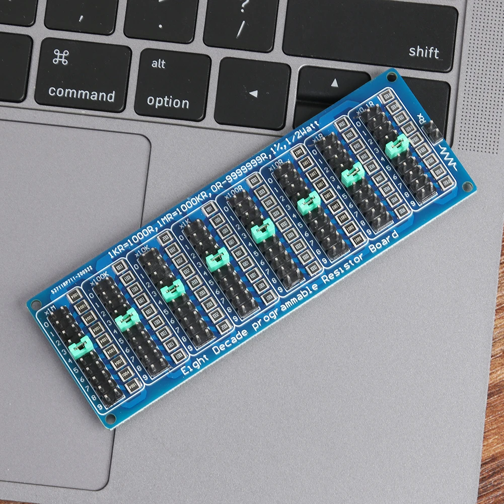 8 Decade Resistor Board 1R-9999999R Programmable Adjustable Resistor Slide Programmable Resistance Module
