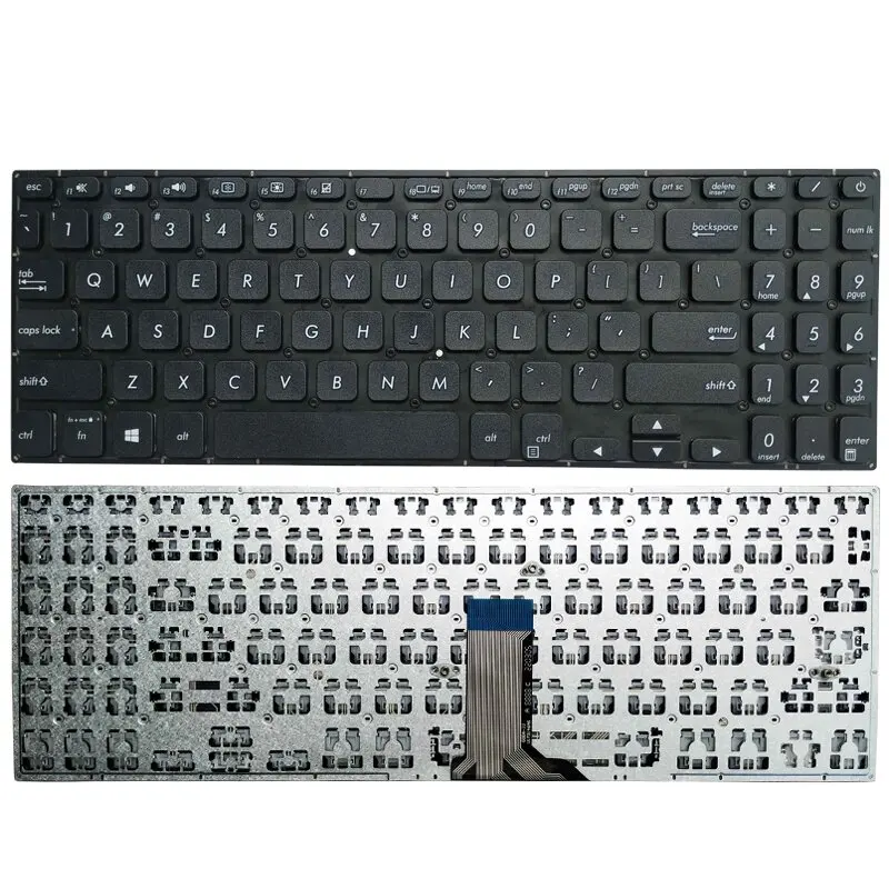 

Новая английская клавиатура для Vivobook S15 X530 K530 S530F S530UA X530FA X530UN K530F S530FA S530U V5000FL Y5100UB Y5100UN, Черная