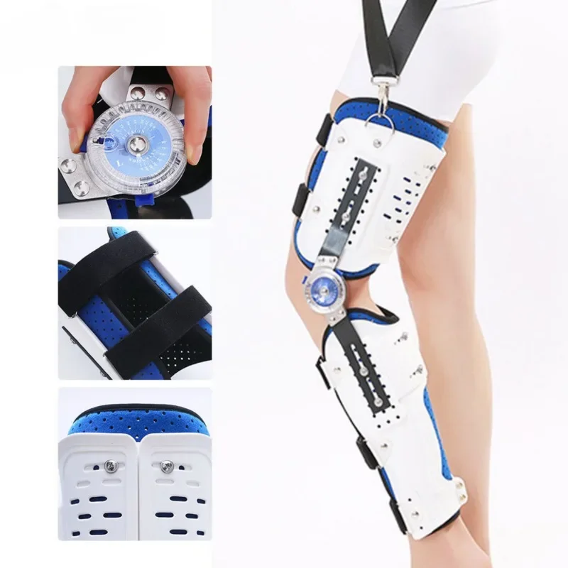 

Adjustable Hinged Orthopedic Knee Joint Support Knee Leg Brace Protector Post Surgery Bone Orthosis Ligament Care Joint Support