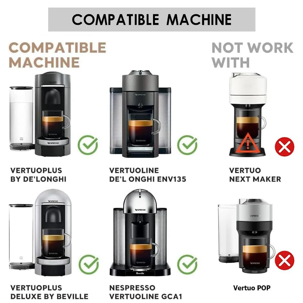 Reusable Coffee Pods Adapter Stainless Steel Converter Holder For