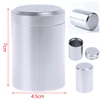1Pcs Silver Aluminum Airtight Proof Container Herb Stash Metal Sealed Can Tea Jar Storage Containers 5