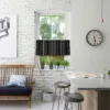 American Style Geometric Printed Half Curtain for Kitchen Small Window 1Pcs Dustproof Curtain 3