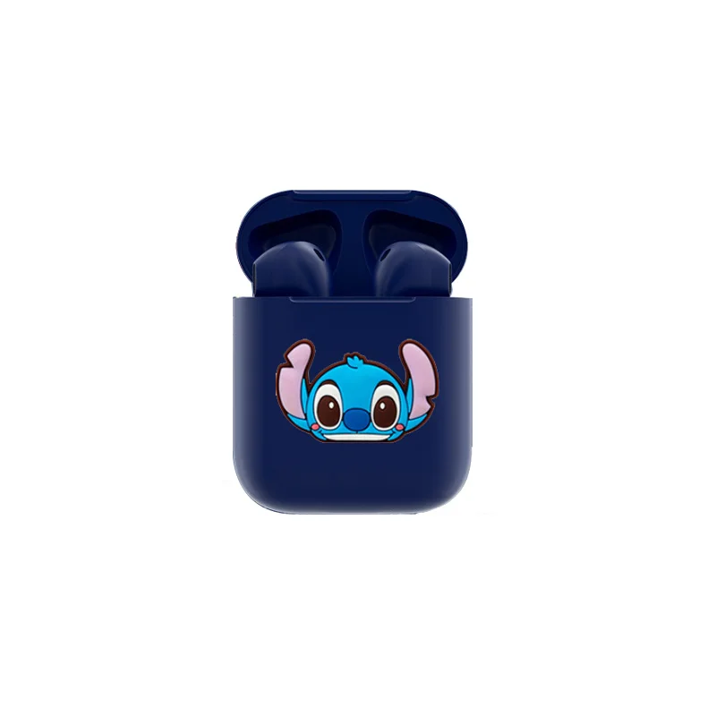 Disney's New TWS i12 Wireless Headphones Bluetooth Stitch 5.0 Headphones Matte Macaron Headphones with Microphone Handsfree 6