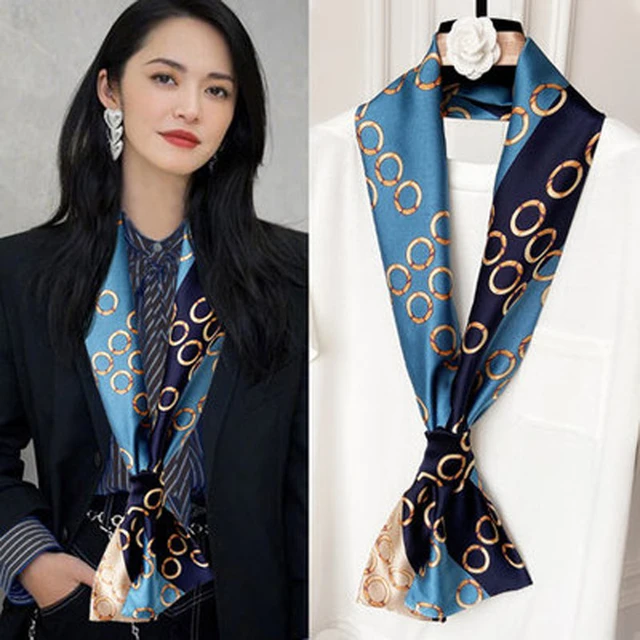 Hong Kong Silk Scarf Wild Spring, Autumn And Winter Scarf