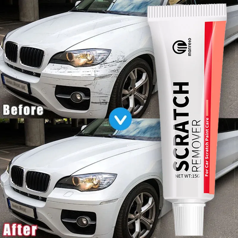 Car Scratch Remover Car Polishing Paste with Sponge, Body Paint Care Kit