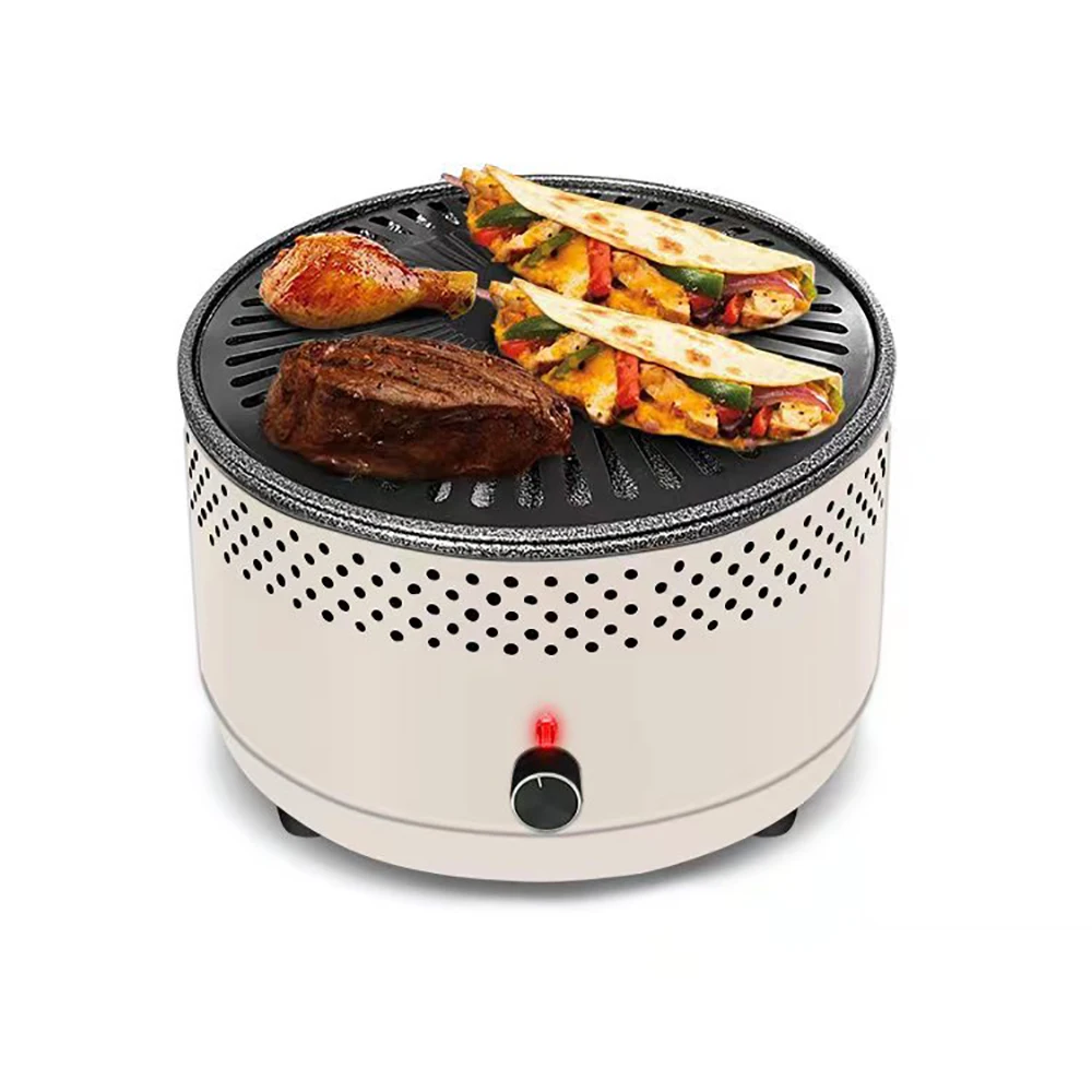 Outdoor Charcoal Smokeless Grill Barbecue Machine Camping Grill Stove Household Multifunctional BBQ Plate