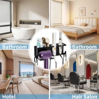 ที่วางไดร์เป่าผมติดผนัง ประหยัดพื้นที่ สำหรับจัดเก็บไดร์เป่าผมและเครื่องหนีบผมในห้องน้ำ 5