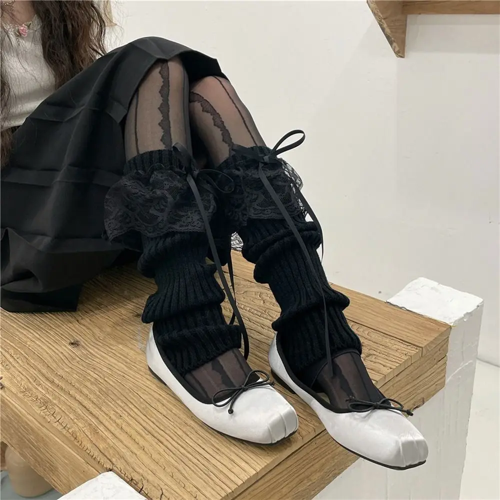 

For Women Japanese Female Hosiery Lolita Knitted Heap Heap Socks Leg Warmers Knee Cover Leg Warm Socks Foot Cover