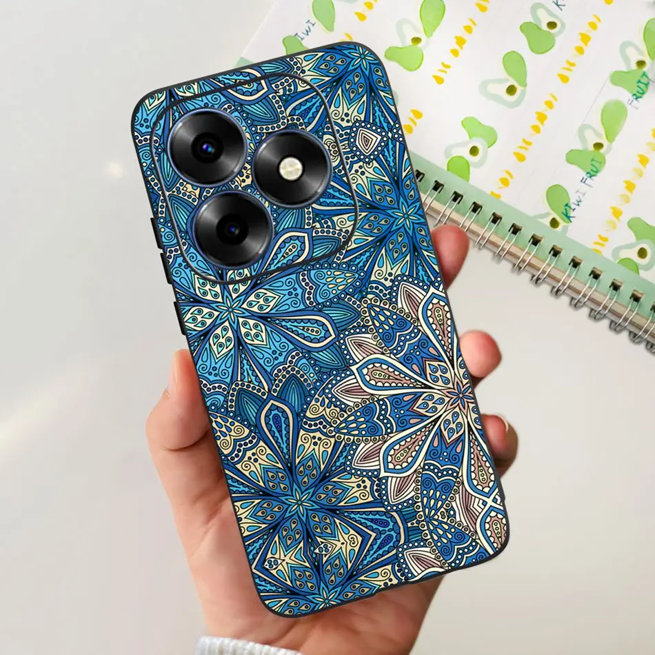 Fashion Elegant Painted Soft Silicone TPU Phone Back Cover