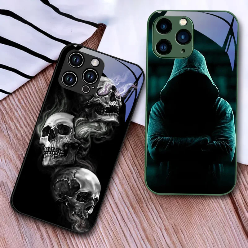 Luxury Tempered Glass Phone Case Shell