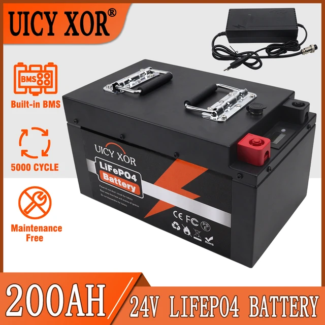 LiFePO4 Akku 12V 200Ah Lithium Batterie Solarspeicher Wohnmobil