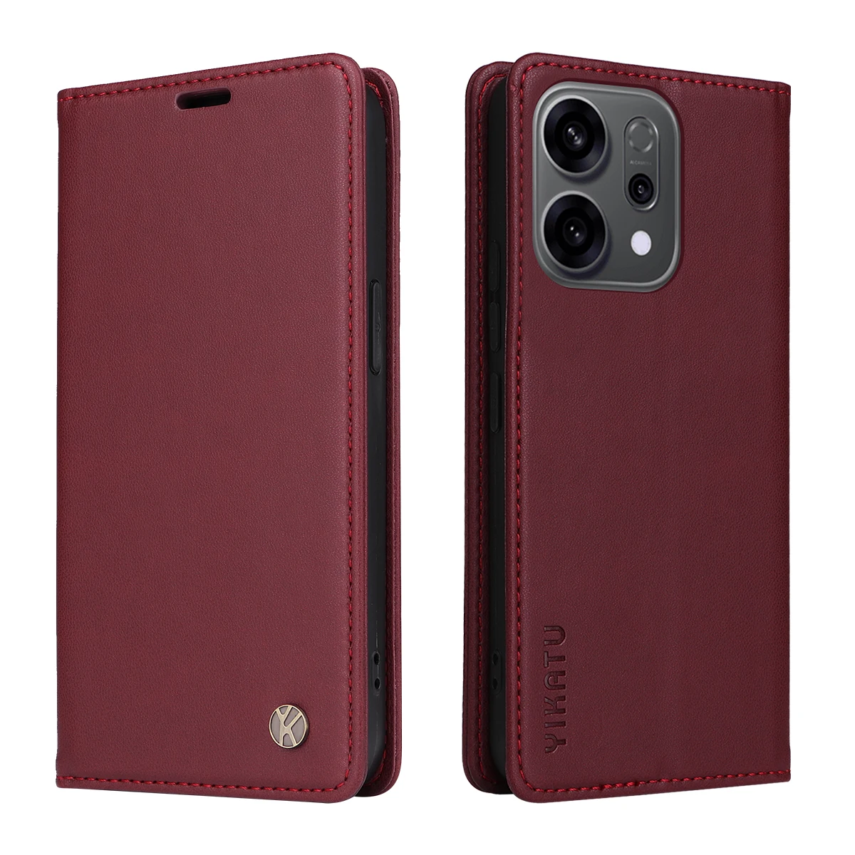 Magnetic Leather Wallet Flip Phone Case - Premium Edition