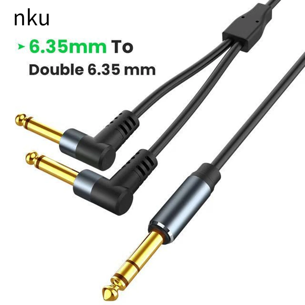 Nku 1/4" TRS Stereo To Dual 1/4" TS Mono Insert Cable Stereo Breakout Cable 6.5mm 1/4" TRS Jack Y Splitter Stereo Audio Cable - AliExpress