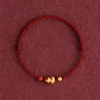 Bracelet classique en corde rouge porte-bonheur avec gourde, carpe koï, lotus et bois de pêche, bijou de mode pour femmes, hommes, couples, cadeau d'amitié, accessoire