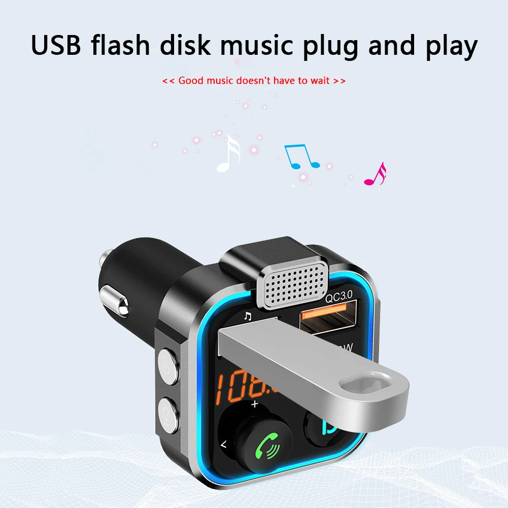 FM ۽ű   ڵ ŰƮ,  ȣȯ 5.0  MP3 ÷̾, ũ , QC3.0  USB , CŸ PD 20W