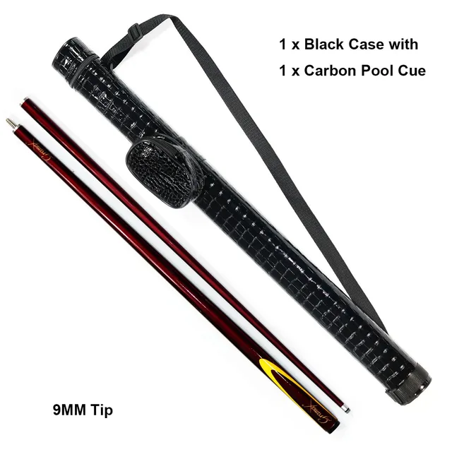 Popular Gift Set of Professional Billiard Supplier Carbon 2-PC Pool Snooker Cue With Case Kit 1