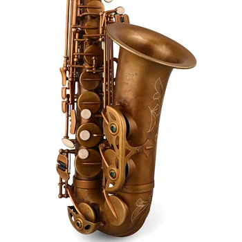 ALEX brass Bare copper paint surface Good Quality High Grade Alto Saxophone for Students Factory Price Case AAS-210NL