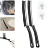 2pcs Hard Bristle Crevice Brush Gap Cleaning Brush Dead Corner Small Cleaning Tool for Bathroom Kitchen Tiles Window Slots Track 1
